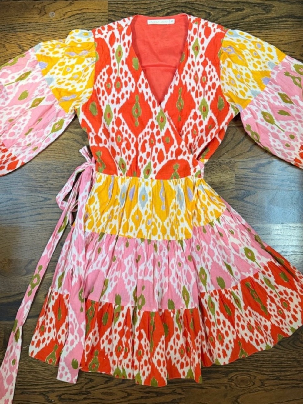 Charina Sarte Mini Wrap  Dress Size Medium